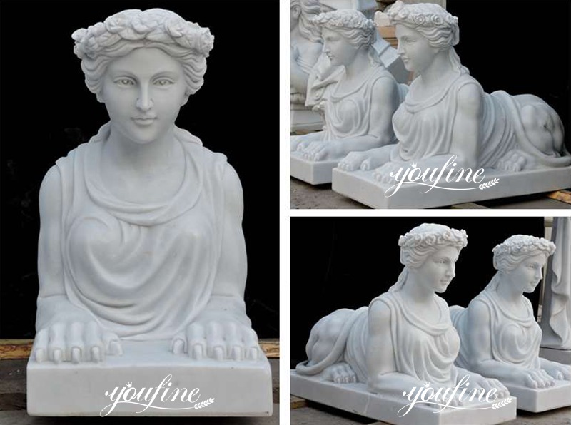 Large Sphinx Statue Stone Lion Statues Door Entrance for Sale MOKK-596