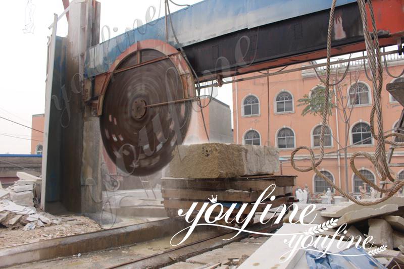 Life Size Sunset Red Marble Lion Statue Entrance Decor for Sale MOKK-705