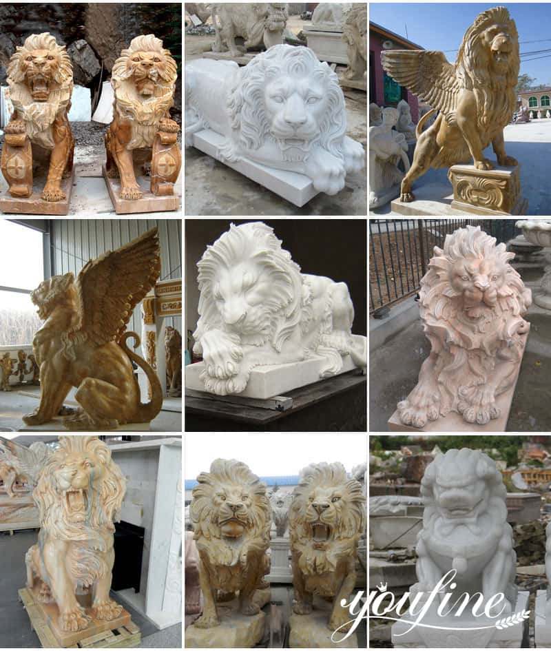 Marble lion for sale