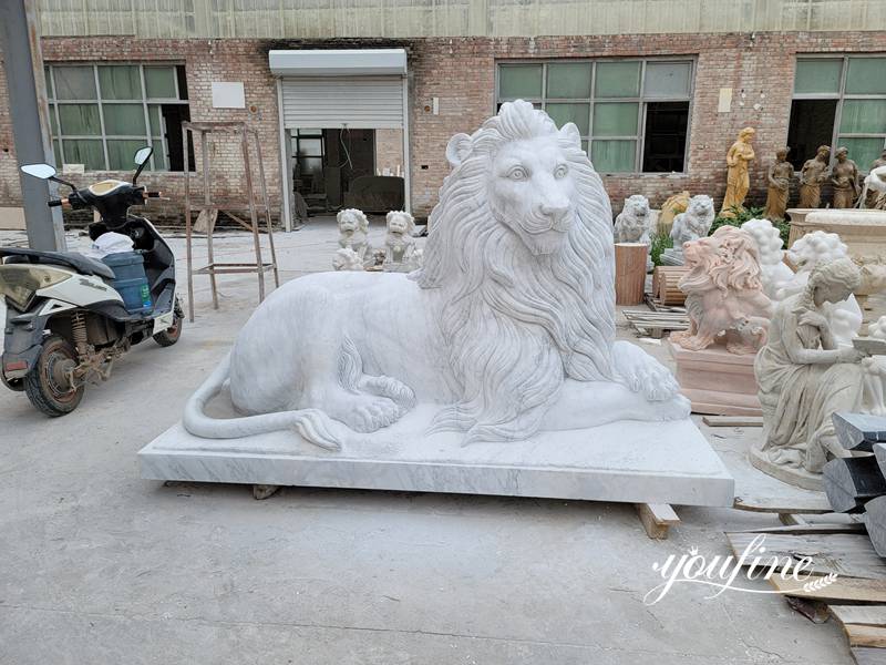 lion statue for yard - YouFine Sculpture