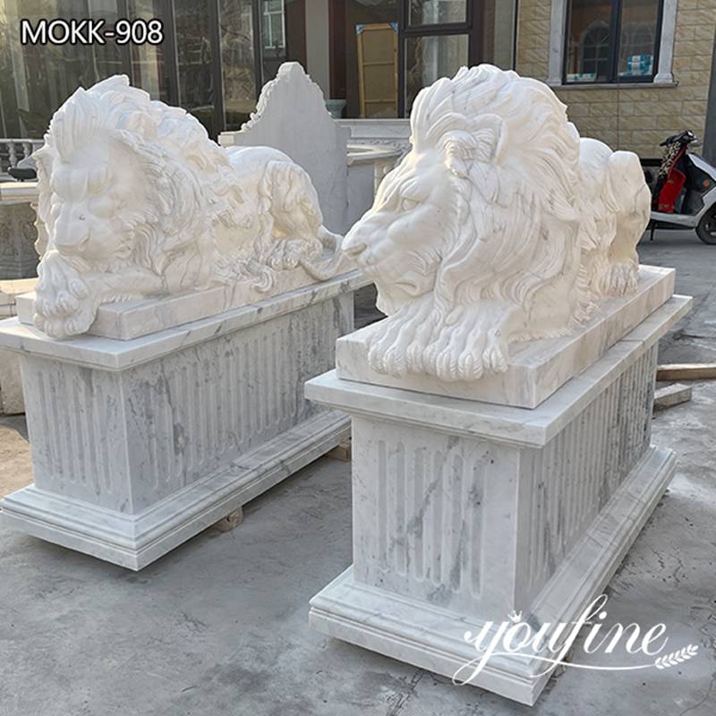 Lying Lion Statue - YouFine Sculpture