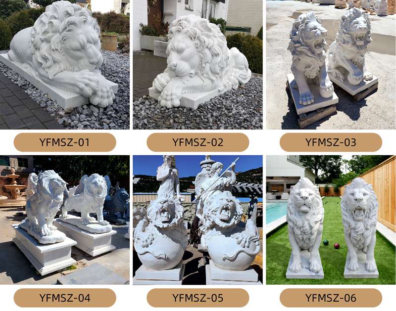 marble lion sculpture- YouFine Sculpture (1)