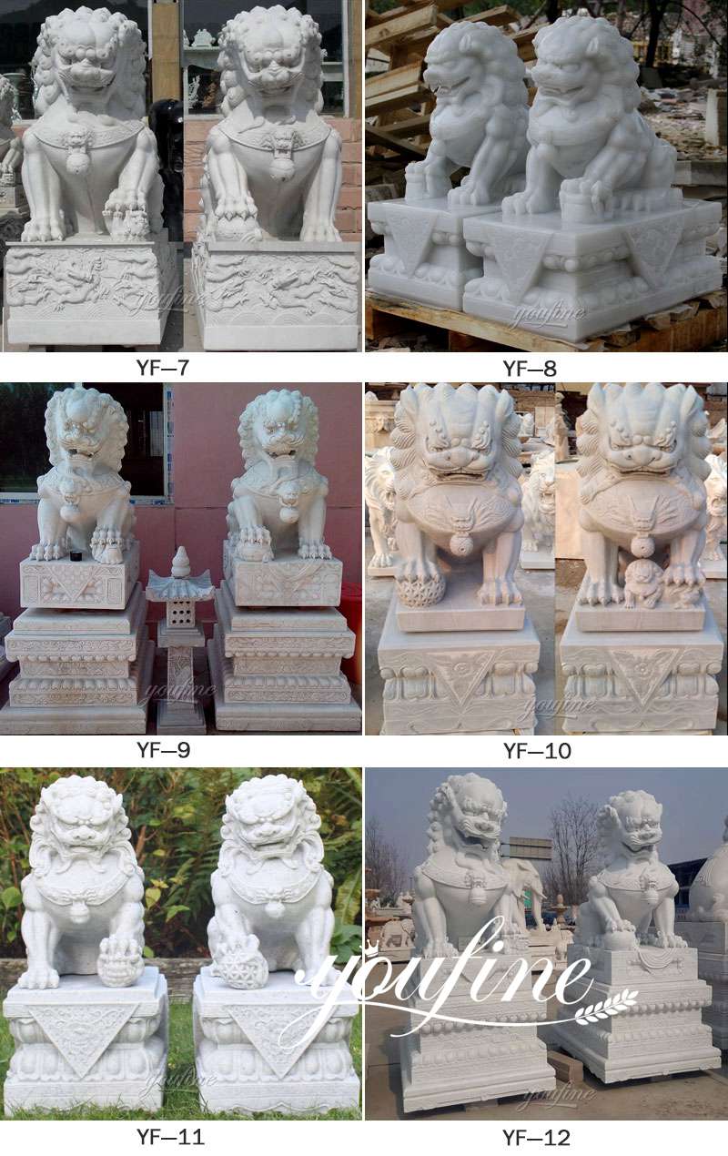 Chinese foo dog statues for sale -YouFine Sculpture