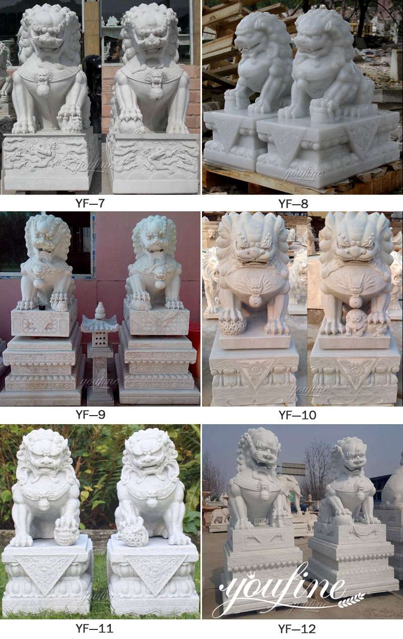 Chinese guardian lions for sale-YouFine Sculpture