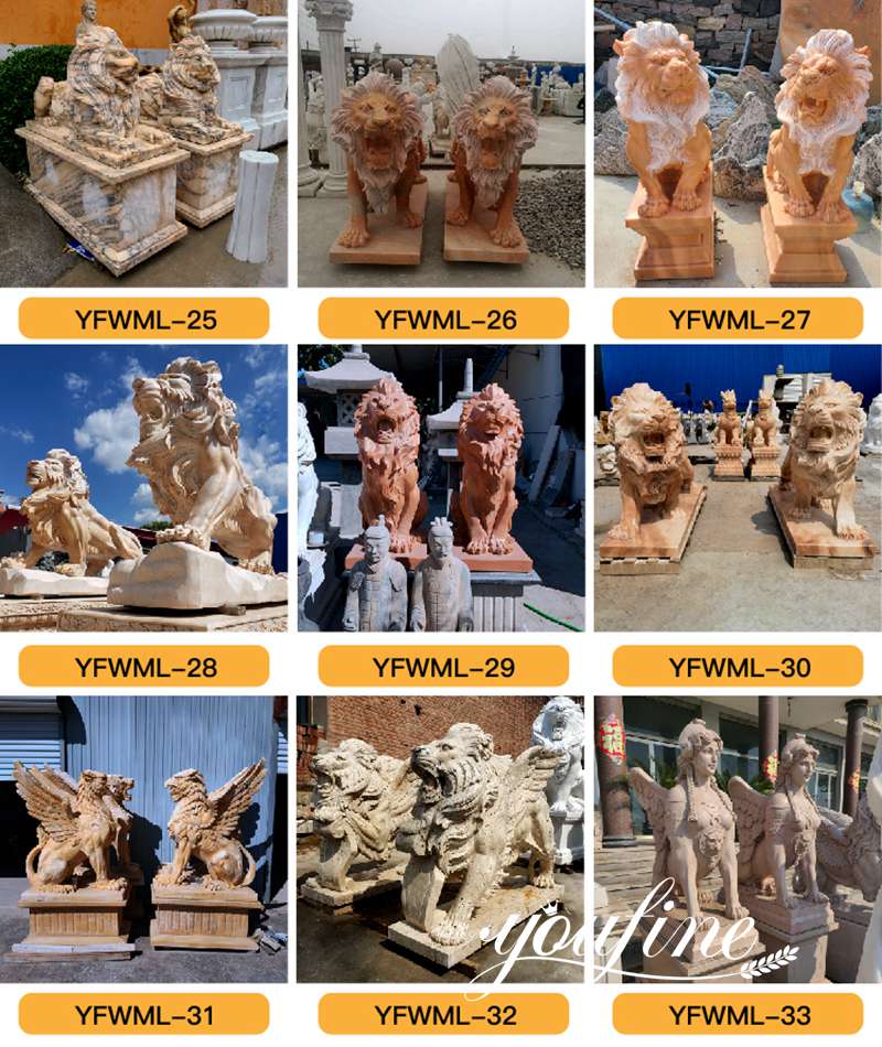 guardian lion statues -YouFine Sculpture
