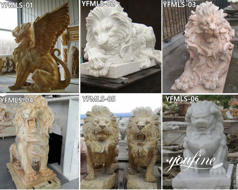 marble lion statues for sale -YouFine Sculpture