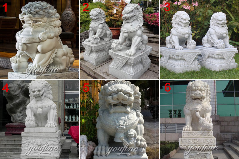 Chinese guardian lions Feng Shui -YouFine Sculpture