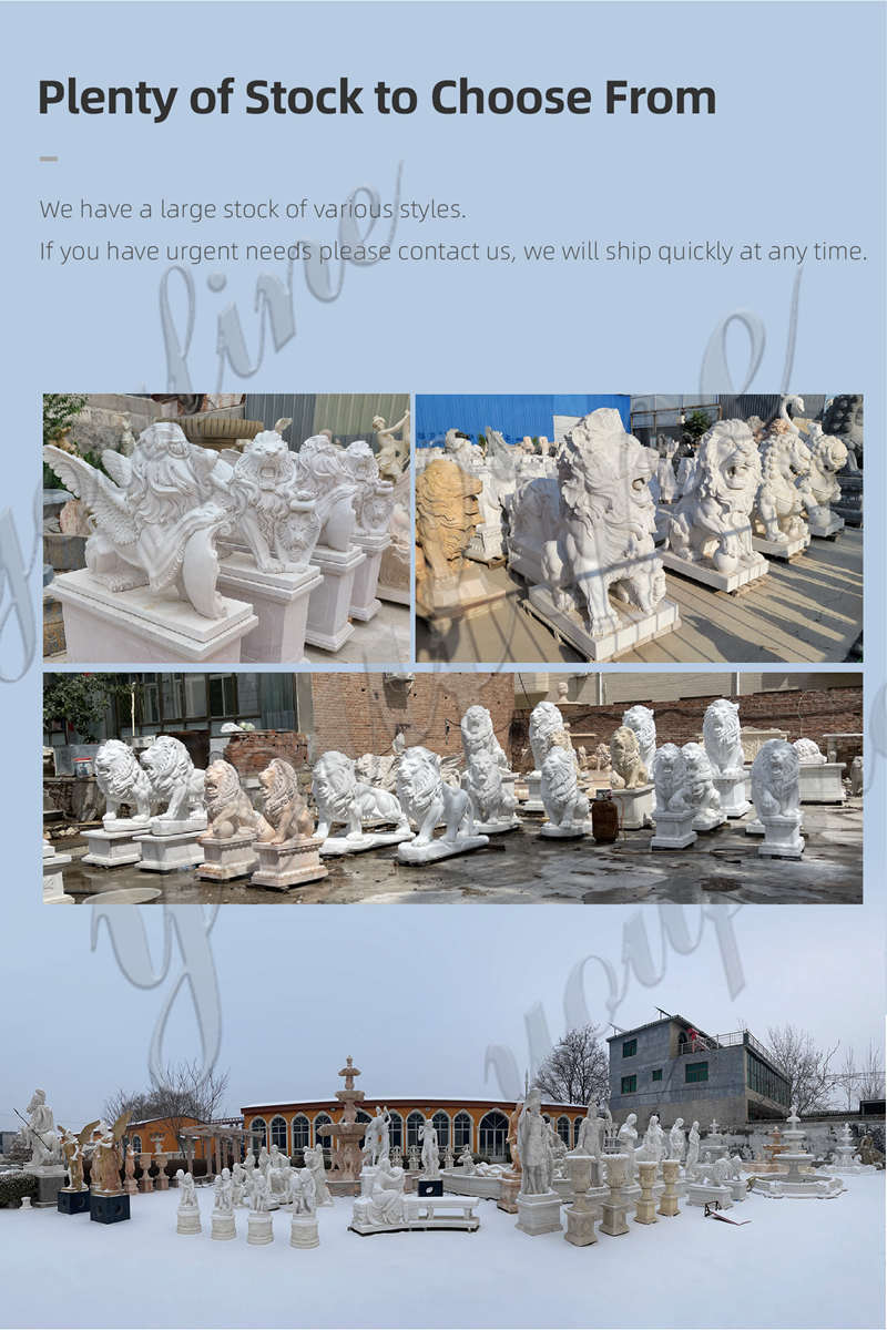 marble lion statue for sale -YouFine Sculpture