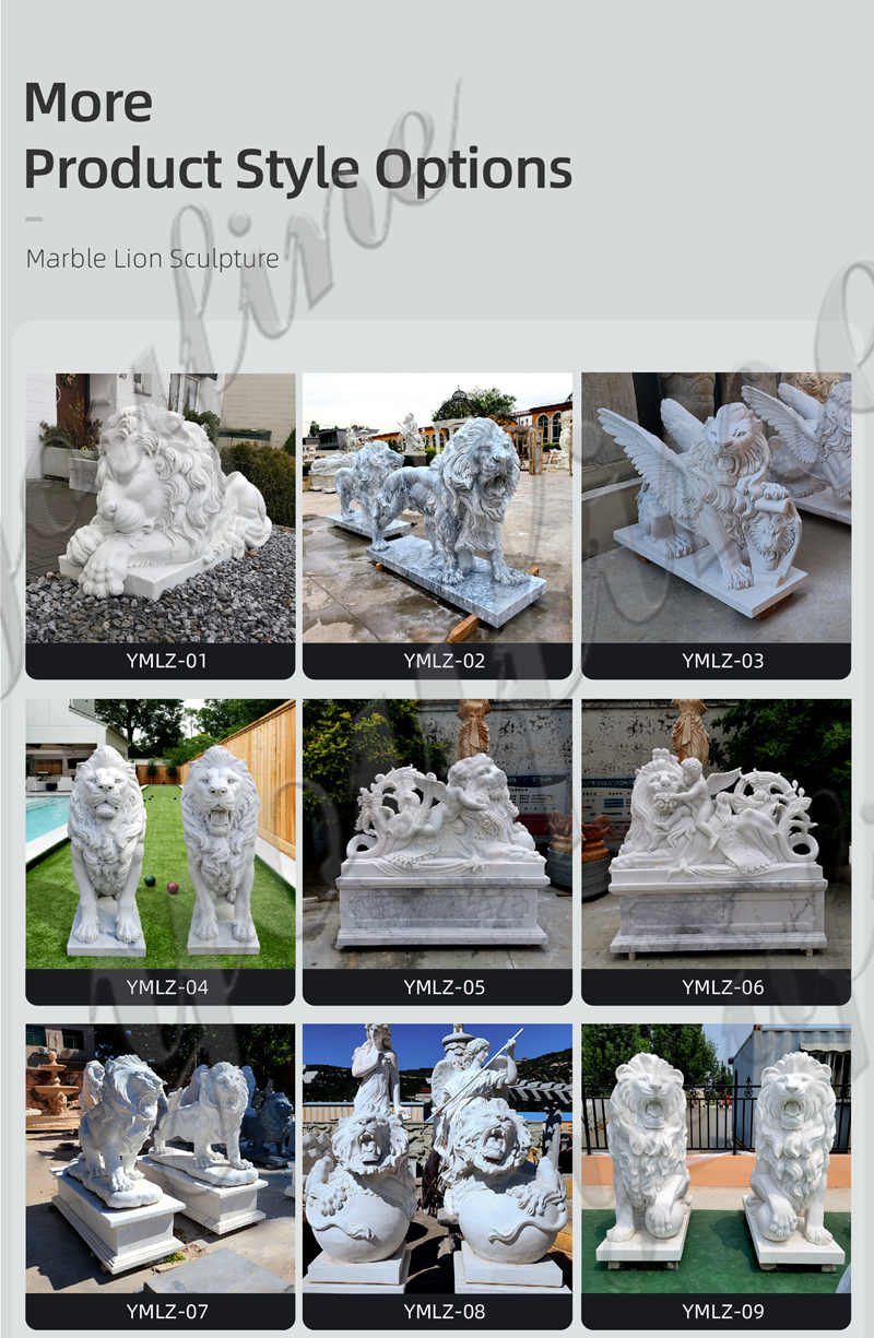 marble lion statue price -YouFine Sculpture