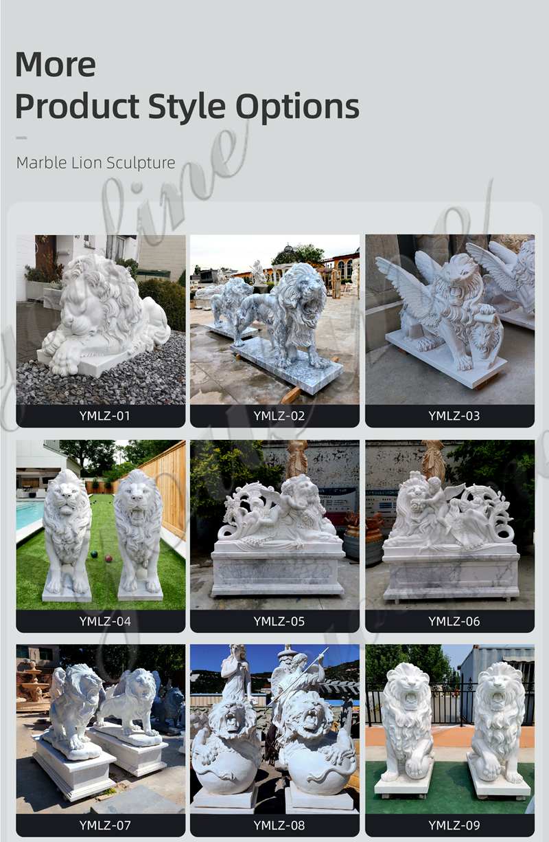 marble lion statue -YouFine Sculpturemarble lion statue -YouFine Sculpture